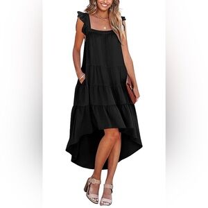 Elegant Black Sleeveless Dress